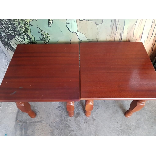 223 - Pair of Matching Classic Side Tables (44.5cm x 44.5cm x 45cm each)