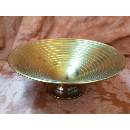 402 - Brass Decorative Bowl on Legs (Ø26cm x H:10cm and Brass Effect Tray / Holder Ø22cm) (Ikea)