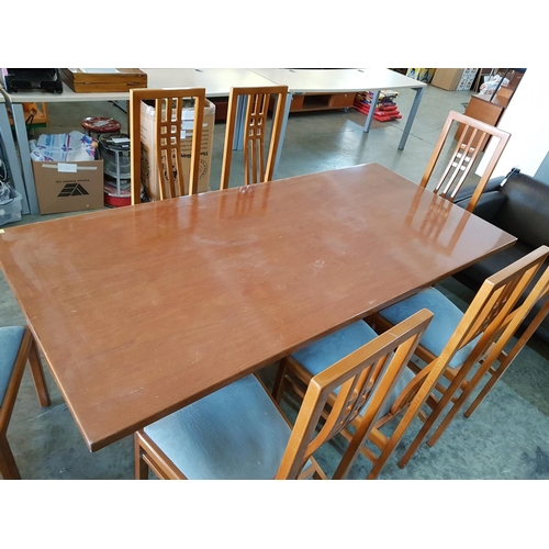 406 - Dinning Table with 7 x Chairs