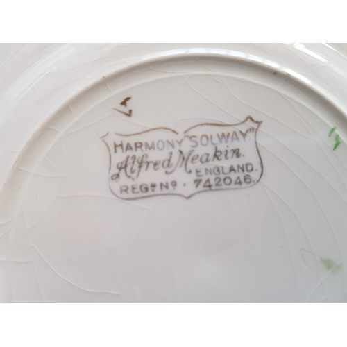 410 - Alfred Meakin Armpny Solway Set of 6 x Porcelain Cake Plates