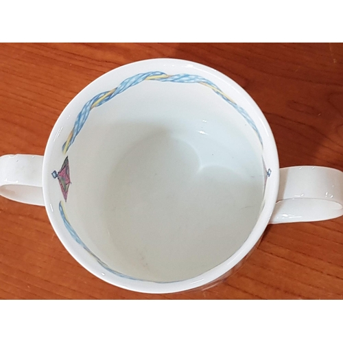 85 - Peter Rabbit (Wedgwood) Bowl and Baby's Mug (2 - Handles) Queen's Porcelain