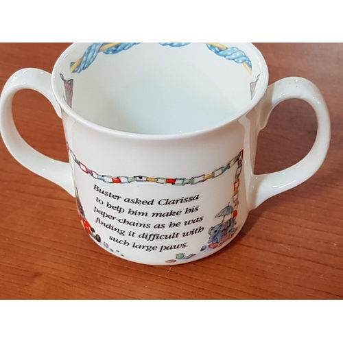 85 - Peter Rabbit (Wedgwood) Bowl and Baby's Mug (2 - Handles) Queen's Porcelain