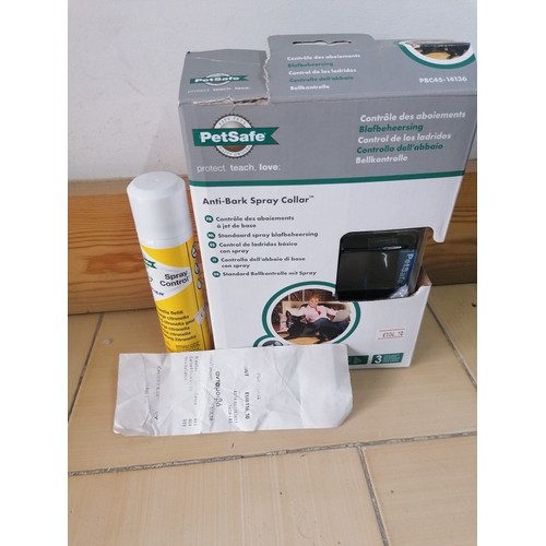 783 - Petsafe Anti Bark Spray Collar (L:71cm) & 2 x Citronella Refills, both Un-Used, New in Box with Orig... 