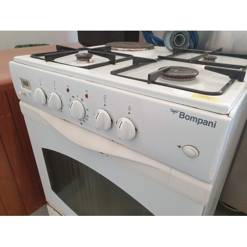 458 - Bompani, Electric Oven with 3 - Ring Gas and One Electric Hob