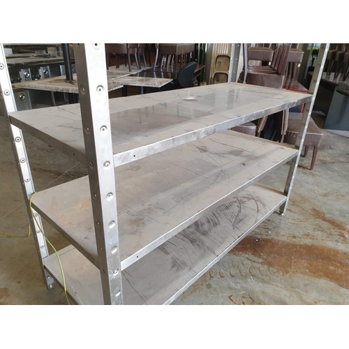 485 - Stainless Steel 5 - Tier Shelf Unit (174cm x 69cm x 181cm)