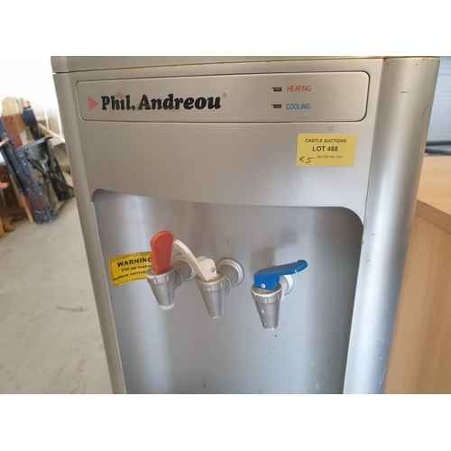 488 - Silver Colour Water Cooler (A/F Un-Tested)