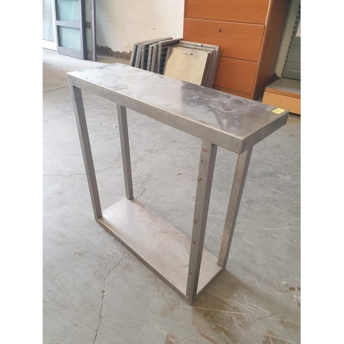 501 - Stainless Steel 2 - Tier Side Unit (24cm x 74cm x 75cm)