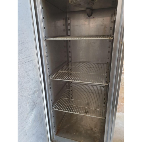 598 - Coreco Stainless Steel Cabinet Fridge with 3 - Internal Shelves (70cm x 83cm x 200cm) *Working when ... 