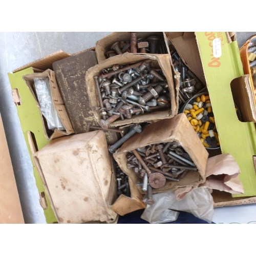 614 - Large Qty of Assorted Nuts, Bolts, Screws, Washers, Gas Fittings etc (6 x Various of Boxes)