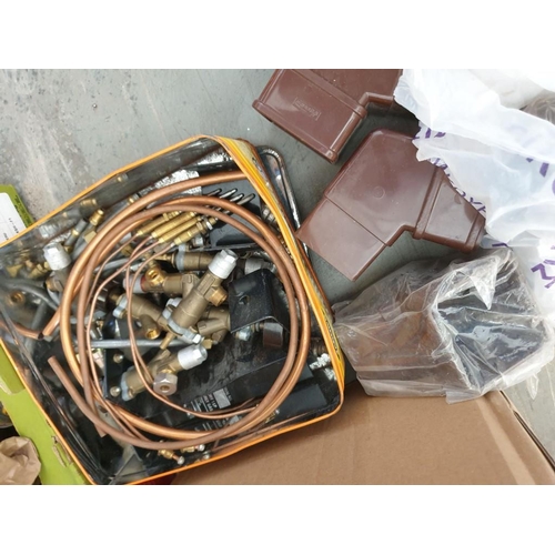 614 - Large Qty of Assorted Nuts, Bolts, Screws, Washers, Gas Fittings etc (6 x Various of Boxes)