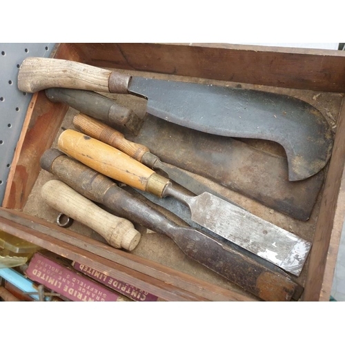 630 - Various of Tools; Axe, Chisels etc