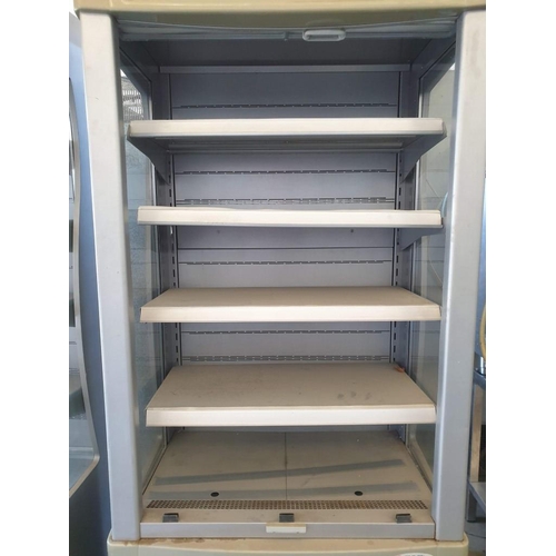 633 - Juka Refrigerated Display Unit with Adjustable Shelves, Light and Pull Down Blind, Model 