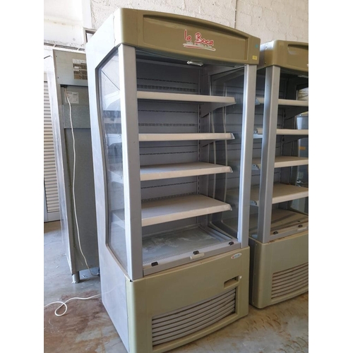 634 - Juka Refrigerated Display Unit with Adjustable Shelves, Light and Pull Down Blind, Model 