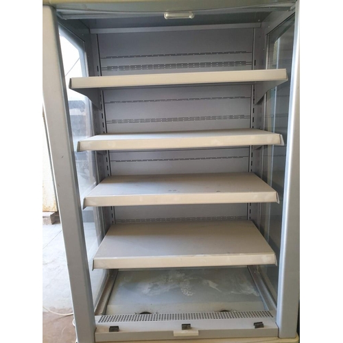 634 - Juka Refrigerated Display Unit with Adjustable Shelves, Light and Pull Down Blind, Model 