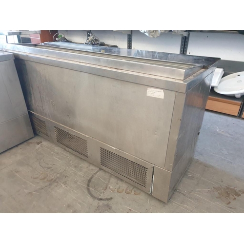 642 - Stainless Steel Chiller Table with 8 - Drawers and Marble Salad Preparation Top (Model TR-187-S), (1... 