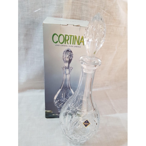 801 - Bohemia Crystal (Czech Republic) Decanter and Sweet Bowl