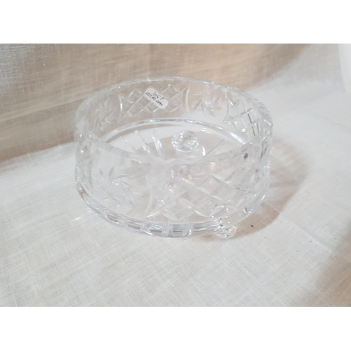 801 - Bohemia Crystal (Czech Republic) Decanter and Sweet Bowl