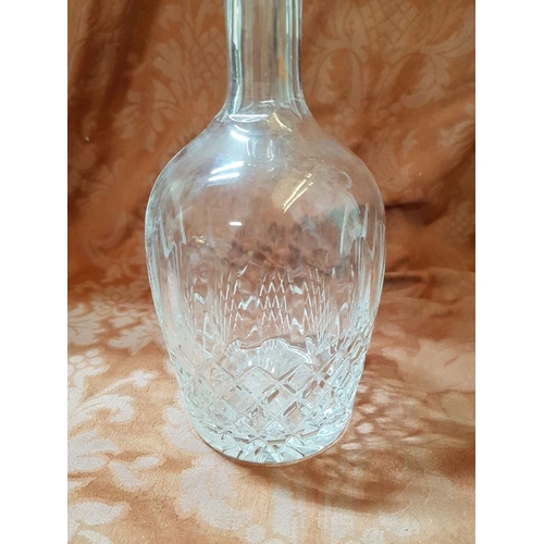 416 - Brandy Crystal Decanter with Stopper (Stopper Chipped)