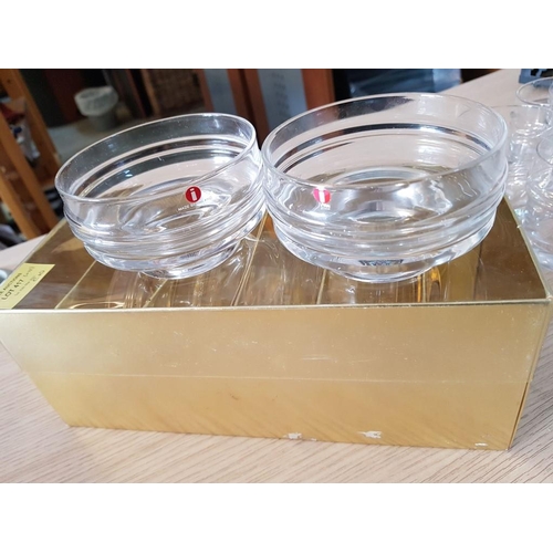 417 - Set of 6 x Water Glasses and 6 x Matching Dessert Bowls (Made in Finland)