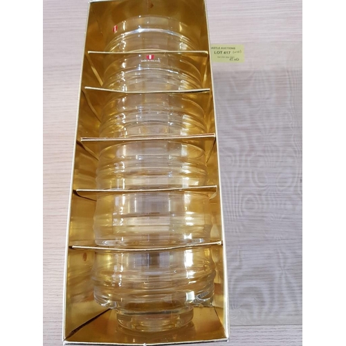 417 - Set of 6 x Water Glasses and 6 x Matching Dessert Bowls (Made in Finland)