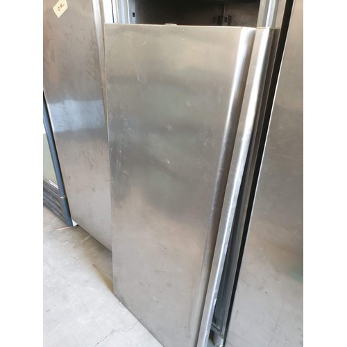 597 - Coreco Stainless Steel Cabinet Fridge with 3 - Internal Shelves (70cm x 83cm x 200) (NB Doors Need R... 