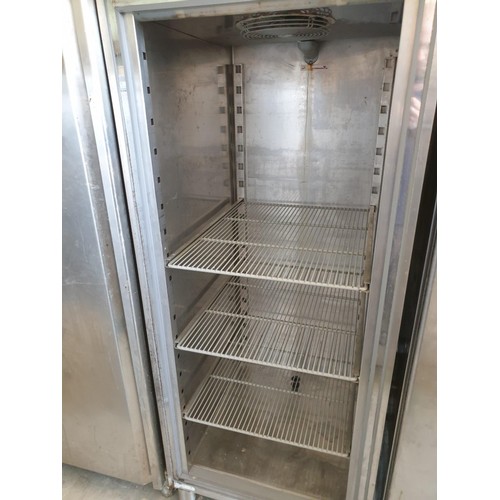 597 - Coreco Stainless Steel Cabinet Fridge with 3 - Internal Shelves (70cm x 83cm x 200) (NB Doors Need R... 