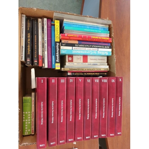 578 - Large Box of Books; Educational , Reference & Business