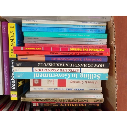 578 - Large Box of Books; Educational , Reference & Business