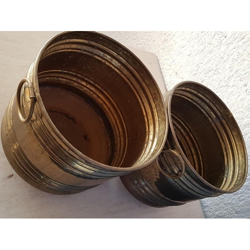 392 - Pair of Large Plant Pot Holders (Ø323cm H:30cm)