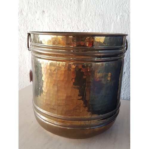 393 - Large Brass Plant Pot Holder (Ø40cm H:41cm)