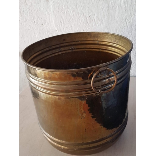 393 - Large Brass Plant Pot Holder (Ø40cm H:41cm)