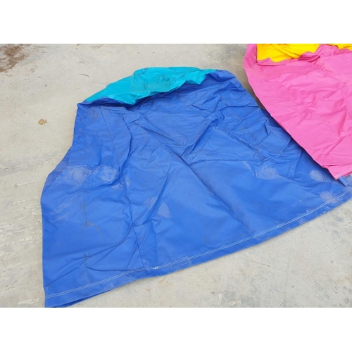 755 - 3 x Large Vinyl Bags / Covers, Approx. Sizes Range from 1.6m x 1.6m - 2m x 2m Overall