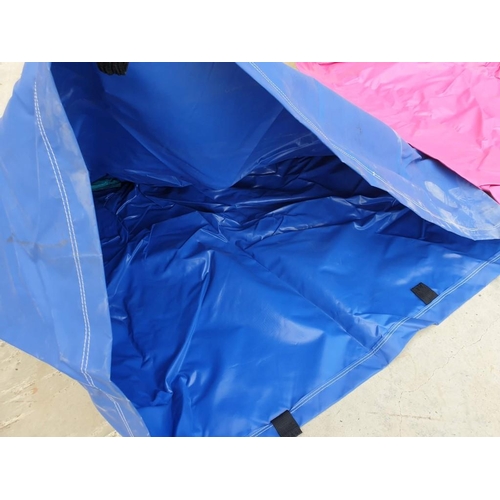 755 - 3 x Large Vinyl Bags / Covers, Approx. Sizes Range from 1.6m x 1.6m - 2m x 2m Overall