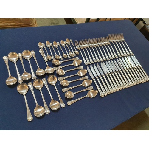 105 - Large Qty of Stainless Steel Flatware / Cutlery in the Cavalier Pattern