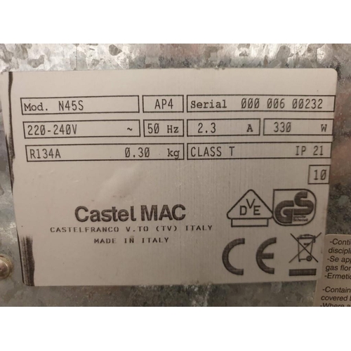 552 - Castle Mac (Italy) Icematic Ice Machine, Model N45s (Un-Tested)