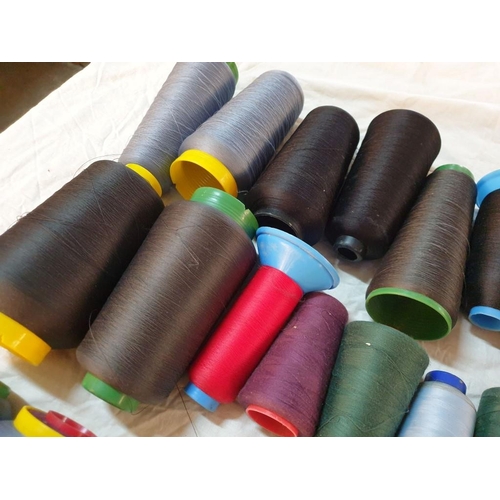 98 - Large Qty of 10,000 & 15,000m Cotton Reels, Assorted Colours, Over 50pcs