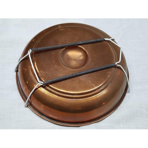 764 - Set of 3 x Copper Decorative Bowls - Wall Ornaments (1 x Ø21cm & 2 x Ø14cm each)