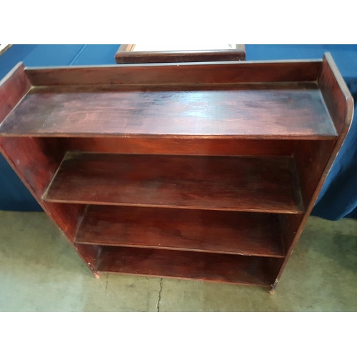 161 - Wooden 4 - Shelf Unit / Bookshelf (21cm x 75cm x 89cm)