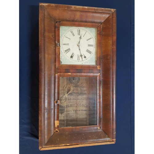 163 - Antique Ogee Shelf Clock by Waterbury Clock Co (America) with 8-Day Weight Driven Movement (a/f)