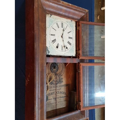 163 - Antique Ogee Shelf Clock by Waterbury Clock Co (America) with 8-Day Weight Driven Movement (a/f)