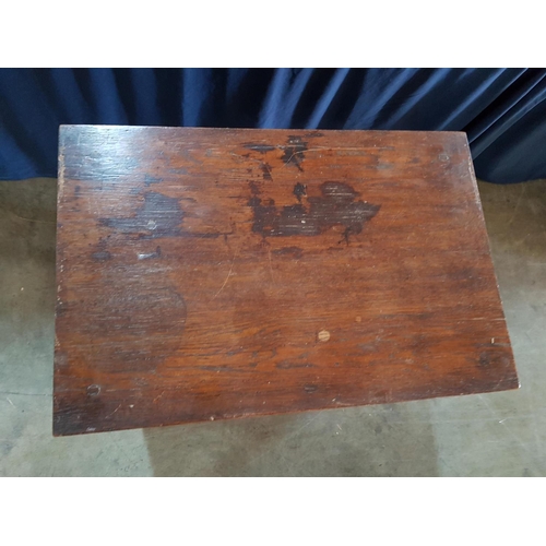 168 - Vintage Solid Wood Hall Table on Sculpted Legs (88.5cm x 45cm x 72cm)