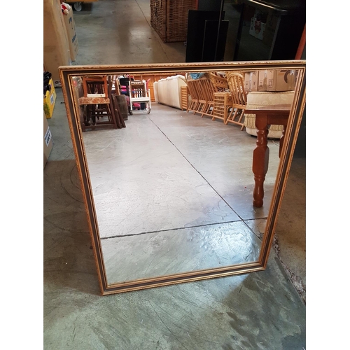 511 - Rectangular Mirror in Gilded Frame (49cm x 59.5cm)