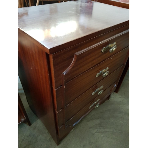 517 - Vintage Style / Old Fashion Office Desk with 5 - Drawers and Brass Decorative Handles (44.5cm x 100.... 