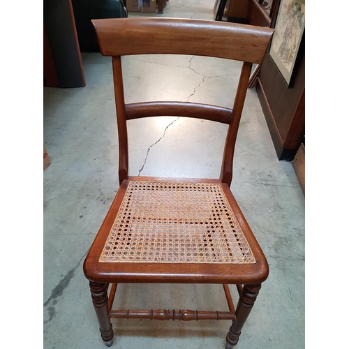 568 - Vintage Style Kitchen Chair Wood / Wicker