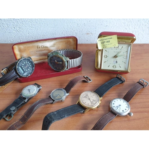 382 - Collection of Watches; Waltham Wrist Watch in Sterling Silver Case, Sultana & Pronto, Manual Wind Wa... 