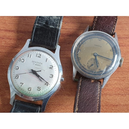 382 - Collection of Watches; Waltham Wrist Watch in Sterling Silver Case, Sultana & Pronto, Manual Wind Wa... 