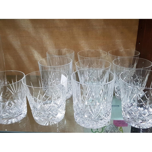 119 - 10 x Crystal Glass Tumblers