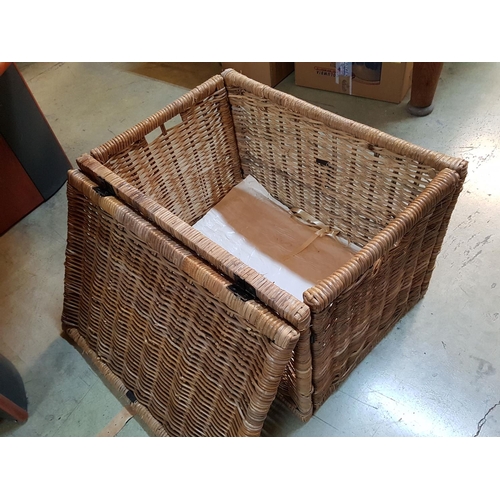 144 - Large Wicker Basket (L:70cm x H:50cm x W:50cm)