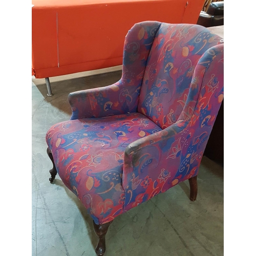 563 - Patterned Armchair (A/F)