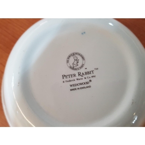 85 - Peter Rabbit (Wedgwood) Bowl and Baby's Mug (2 - Handles) Queen's Porcelain